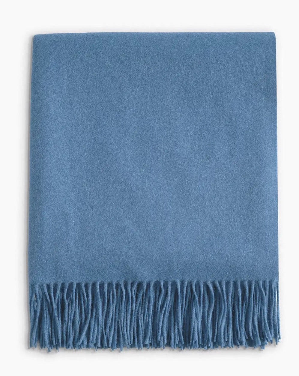 Blue discount cashmere throw