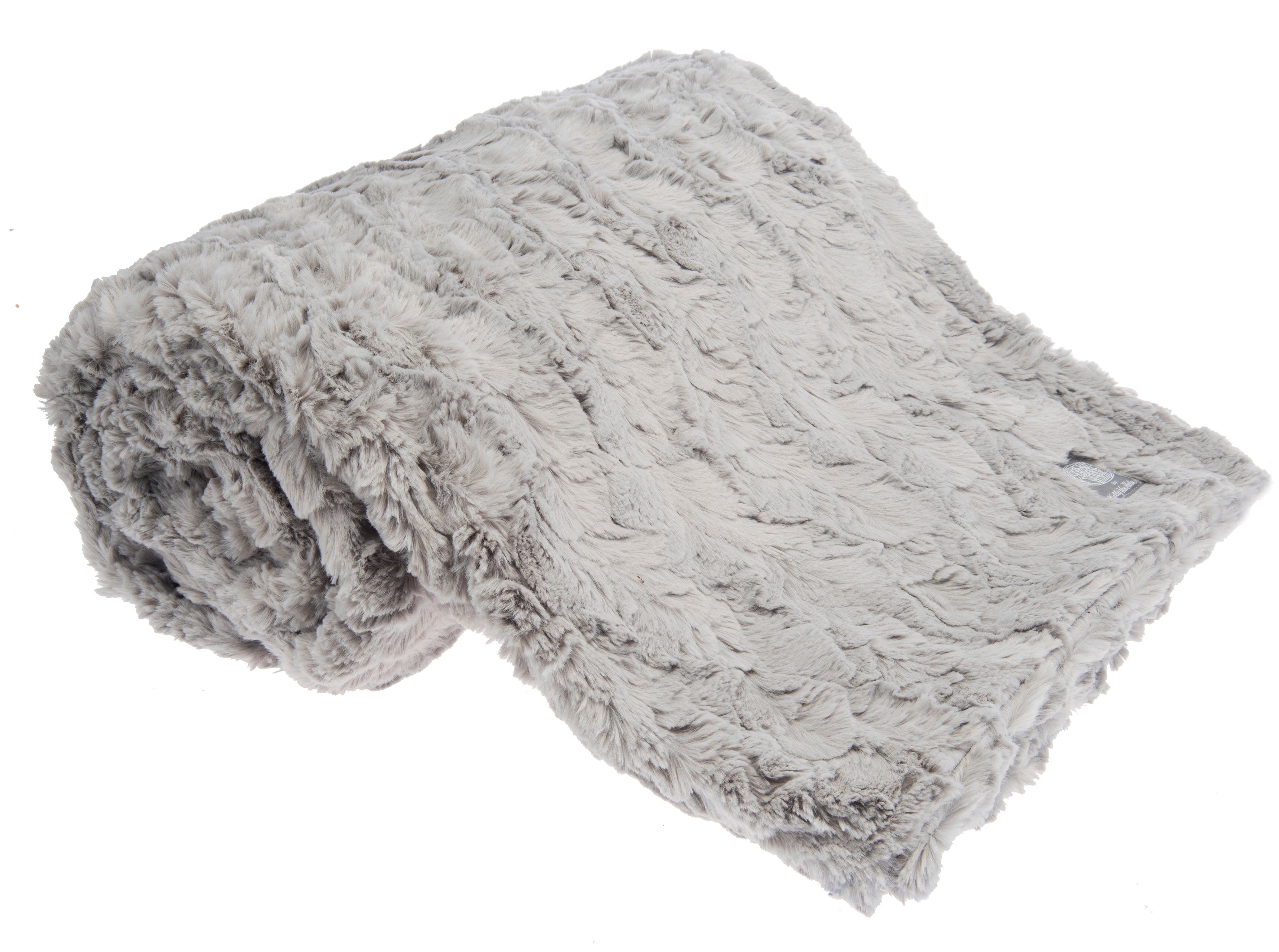 Silver Dandelion Minky Throw, Faux Fur Minky, store Gift for Women, Silver & White Minky, Luxuriously Soft Minky Throw, Ready To Ship Minky